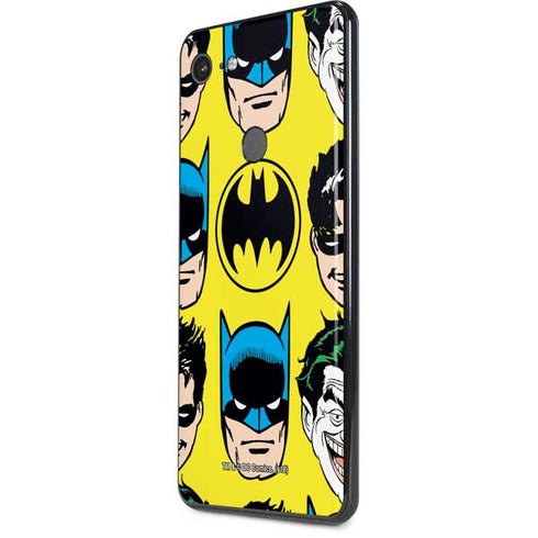 DC Comics Batman Vintage Character Pattern - Joker and Robin Google Pixel 3 XL Skin